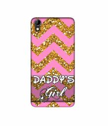 Amazon Brand - Solimo Designer Daddy's Girl 3D Printed Hard Back Case Mobile Cover for HTC Desire 728G