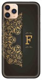 Amazon Brand - Solimo Designer Black Pattern Alphabet-F 3D Printed Hard Back Case Mobile Cover for Apple iPhone 11 Pro