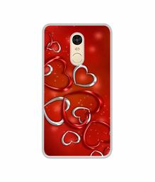 Amazon Brand - Solimo Designer Hearts UV Printed Soft Back Case Mobile Cover for Mi Redmi Note 4