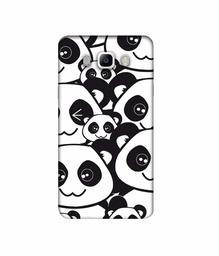 Amazon Brand - Solimo Designer Panda Texture 3D Printed Hard Back Case Mobile Cover for Samsung Galaxy J5 (2016)