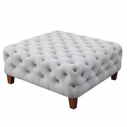 Amazon Brand – Ravenna Home Sage Diamond Tufted Ottoman, 36