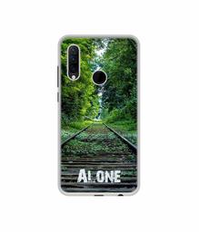 Amazon Brand - Solimo Designer Alone UV Printed Soft Back Case Mobile Cover for Lenovo K10 Note