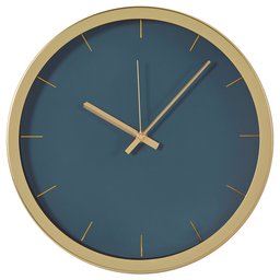 Rivet Modern Brass Clock, 12