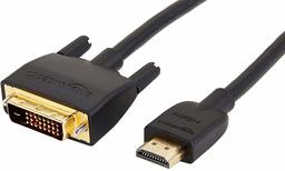 AmazonBasics Cable adaptador DVI a HDMI (estándar más reciente), 3 m, paquete individual, color negro