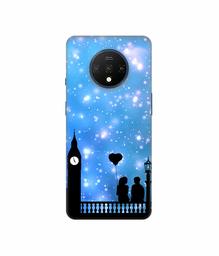 Amazon Brand - Solimo Designer Love Couple Vector 3D Printed Hard Back Case Mobile Cover for OnePlus 7T