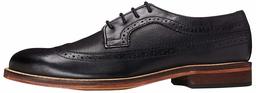 Amazon-merk - vinden. Heren Derby in Brogue stijl Lace Up,Zwart,8 UK