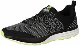 Amazon Brand - Symactive Men's Black/Lime Running Shoes-9 UK (SYM-YS-010B)