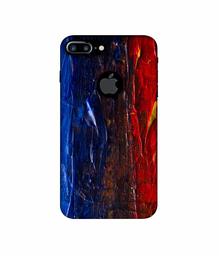 Amazon Brand - Solimo Designer Red Paint On Wall 3D Printed Hard Back Case Mobile Cover for Apple iPhone 7 Plus (Logo Cut)