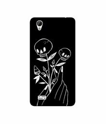 Amazon Brand - Solimo Designer Skull Flower 3D Printed Hard Back Case Mobile Cover for Vivo Y31