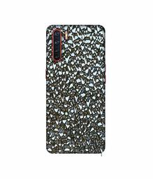 Amazon Brand - Solimo Designer Foil Paper Texture 3D Printed Hard Back Case Mobile Cover for Oppo A91