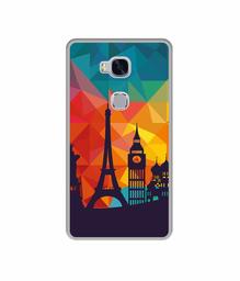 Amazon Brand - Solimo Designer Colored Paris UV Printed Soft Back Case Mobile Cover for Huawei Honor 5X