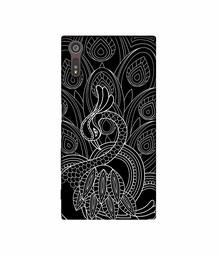 Amazon Brand - Solimo Designer Peacock Feather Pattern 3D Printed Hard Back Case Mobile Cover for Sony Xperia XZ Dual