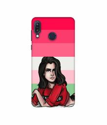 Amazon Brand - Solimo Designer Lady Vector with Line 3D Printed Hard Back Case Mobile Cover for Asus Zenfone Max M1 ZB555KL