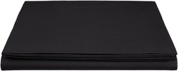 AmazonBasics Everyday 100% Cotton Flat Sheet,Anthracite,275 x 275 cm