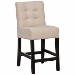 Amazon Brand – Ravenna Home Scott Tufted Back Counter Stool, 36