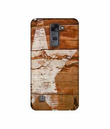 Amazon Brand - Solimo Designer Star Impression On Wood 3D Printed Hard Back Case Mobile Cover for LG Stylus 2