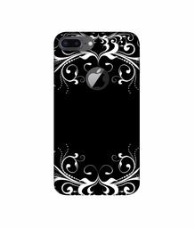 Amazon Brand - Solimo Designer Round Flower Crown 3D Printed Hard Back Case Mobile Cover for Apple iPhone 8 Plus (with Logo Cut)