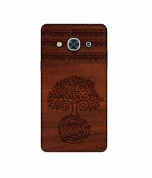 Amazon Brand - Solimo Designer Engraved Patten 3D Printed Hard Back Case Mobile Cover for Samsung Galaxy J3 Pro