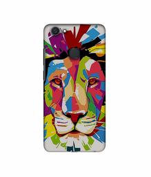 Amazon Brand - Solimo Designer Lion Multicolor Vector 3D Printed Hard Back Case Mobile Cover for Vivo V7 Plus