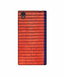 Amazon Brand - Solimo Designer Red and Purple Brick 3D Printed Hard Back Case Mobile Cover for Sony Xperia L1