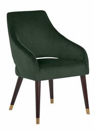 Amazon Brand – Rivet Fir Mid-Century Modern Velvet Dining Kitchen Chair, 23.6