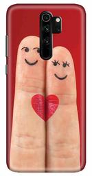 Amazon Brand - Solimo Designer Smily Heart Design 3D Printed Hard Back Case Mobile Cover for Xiaomi Redmi Note 8 Pro