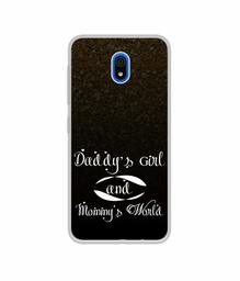 Amazon Brand - Solimo Designer Daddy's Girl and Mummy World UV Printed Soft Back Case Mobile Cover for Mi Redmi 8A