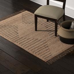 Amazon Brand – Stone & Beam Modern Jute Area Rug, 4 x 6 Foot, Nuetral Multicolor