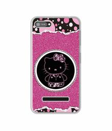 Amazon Brand - Solimo Designer Kitty with Glitter UV Printed Soft Back Case Mobile Cover for Comio C1