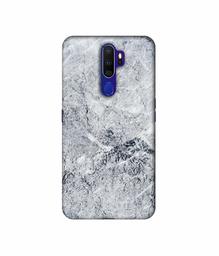 Amazon Brand - Solimo Designer Grayish Marble 3D Printed Hard Back Case Mobile Cover for Oppo A9 (2020)