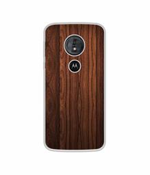 Amazon Brand - Solimo Designer Wooden Texture UV Printed Soft Back Case Mobile Cover for Motorola Moto G6 Play/Motorola Moto E5