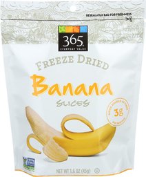 365 Everyday Value, Banana Slices, Freeze Dried, 1.6 oz