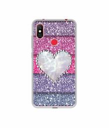 Amazon Brand - Solimo Designer Stone Heart UV Printed Soft Back Case Mobile Cover for Redmi Note 6 Pro