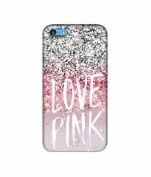 Amazon Brand - Solimo Designer Love Pink 3D Printed Hard Back Case Mobile Cover for Apple iPhone 5C