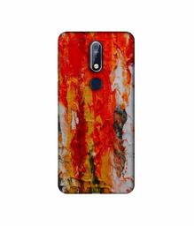 Amazon Brand - Solimo Designer Orange Color Spread 3D Printed Hard Back Case Mobile Cover for Nokia 7.1