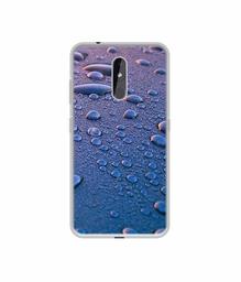 Amazon Brand - Solimo Designer Water Drops UV Printed Soft Back Case Mobile Cover for Nokia 3.2