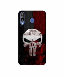 Amazon Brand - Solimo Designer Punisher Skull 3D Printed Hard Back Case Mobile Cover for Samsung Galaxy M30