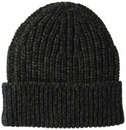 Goodthreads Men's Marled Beanie, Charcoal, one Size