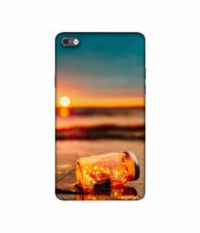 Amazon Brand - Solimo Designer Jar at Sea Serface 3D Printed Hard Back Case Mobile Cover for Micromax Canvas Sliver 5 Q450