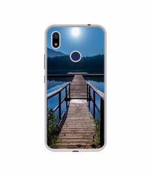 Amazon Brand - Solimo Designer Wooden Beach UV Printed Soft Back Case Mobile Cover for Gionee F9