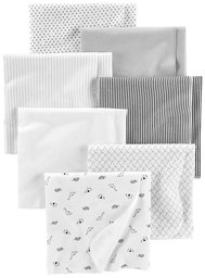 Simple Joys by Carter's - 7-pack Flannel Receiving Blankets, 7-pack Flannel Receiving Blankets Unisex - Bimbi 0-24