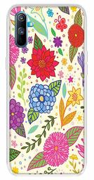 Amazon Brand - Solimo Designer Multicolor Floral Art Design Printed Soft Back Case Mobile Cover for Realme C3