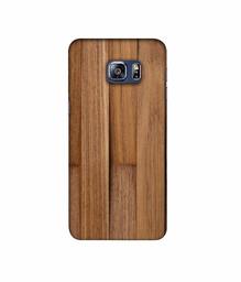 Amazon Brand - Solimo Designer Wooden Art 3D Printed Hard Back Case Mobile Cover for Samsung Galaxy S6 Edge Plus