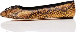 find. Simple Closed Toe Ballet Flats, Yellow (Snake Snake), 3 UK (36 EU)