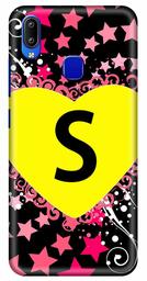 Amazon Brand - Solimo Designer Heart Pattern Alphabet-S 3D Printed Hard Back Case Mobile Cover for Vivo Y93