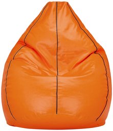 Amazon Brand - Solimo XXXL Bean Bag Cover (Orange with Brown Piping)