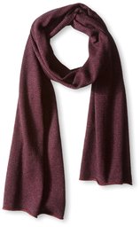 Thirty Five Kent Men's Cashmere Micro Stripe Scarf, Port/Blue