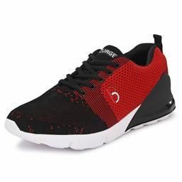 Bourge Men's Loire-149 Black and Red Running Shoes-7 UK (41 EU) (8 US) (Loire-149-07)