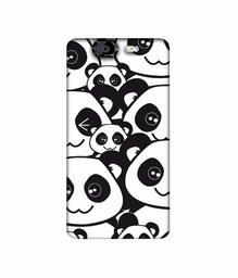 Amazon Brand - Solimo Designer Panda Texture 3D Printed Hard Back Case Mobile Cover for Micromax Canvas Knight A350