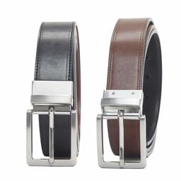 Amazon Essentials Men's Dress Reversible Belt Accessory, -black/brown, 30